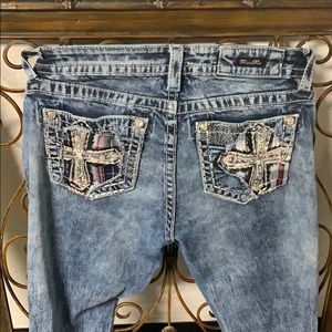 Miss me junior jeans 29 mid rise boot